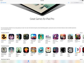В App Store теперь есть раздел для iPad Pro
